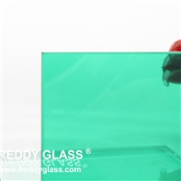 High Quality Safty Blue laminated glass 6.38mmm