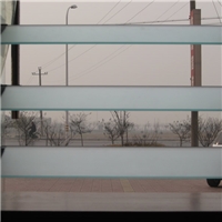 4-6mm Acid-Etched Louver Glass with High Quality