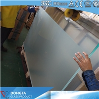 Ceramic frit frosted SGP laminated glass railing