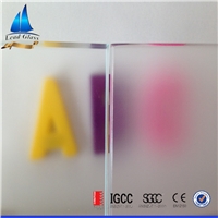 Good quality frosted glass/acid etched glass price with competitive price