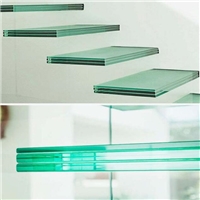 Top quality safety tempered laminated glass staircase cost