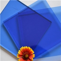 High Quality 3mm~15mm Blue Ford blue Ocean blue Float Glass Color Tinted Glass