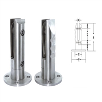stainless glass balustrade clamp in 304, 201, 2205, etc.