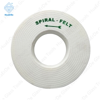 Economical Glass Wool grinding Wheel Spiral Felt Polishing Wheels For Glass Edger,Double Edger,Bevelling Machine