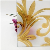 art acid etched decorative glass