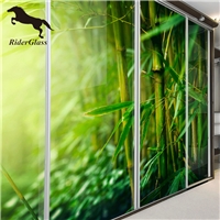 Electric Tinting Tempered Printed Glass Screen Printing 