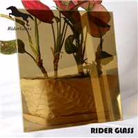 3mm Golden Reflective Heat Resistant Glass Pieces