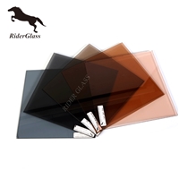 5 mm Back Painted Tea Color Tinted Float Glass