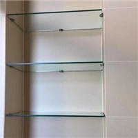 5mm 6mm 8mm 10mm Custom Rectangular Bathroom Glass Shelf Glass