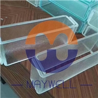 Extra Clear Frosted U-profile Glass, Acid etched u-profile glass