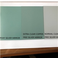 Clear silver mirror glass epoxy paint copper free mirror glass green paint with crate packing