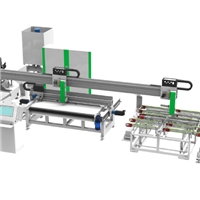 Fully automatic CNC appliance glass cutting-breaking-grinding processing line