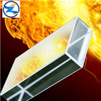 High tempered resistant fire glass 