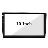 Customized 10inch Black Printed Glass Etched Anti-Glare Cover Glass for Car Navigation