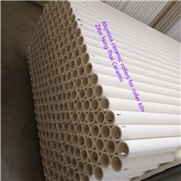 High Temperature Alumina Ceramic Rollers Used In Electric Heating Zone of Glass Tempering Furnace