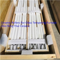 Fused Silica Ceramic Rollers Used In Glass Tempering Furnace