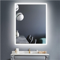 Jinghu Modern Style Hotel Project LED Backlit Bathroom Mirror LED Full-length Frame Frameless Dressing Mirror