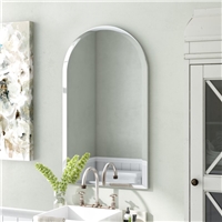 Jinghu China Factory Hot Sales Silver Mirror Beauty Hair Salon Oval Bathroom Wall Mirror with Beveled Edge