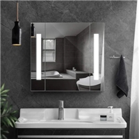 Aluminum Structure Single Double  Mirror  Cabinet Inside Mirror Frost Edge for Luxury  Sanitary  Ware
