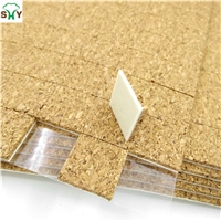 Hot-selling self-adhesive 25*25*3+1MM Cork pad with PVC foam for Glass shipping and packing