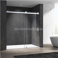 Stainless Steel Soft-Closing Sliding Glass Shower Enclosure