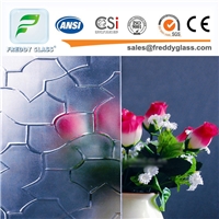 clear and color pattern glass with high quality 