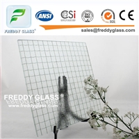 Color Wired Patterned Glass for Fire Retardant With Good Quality